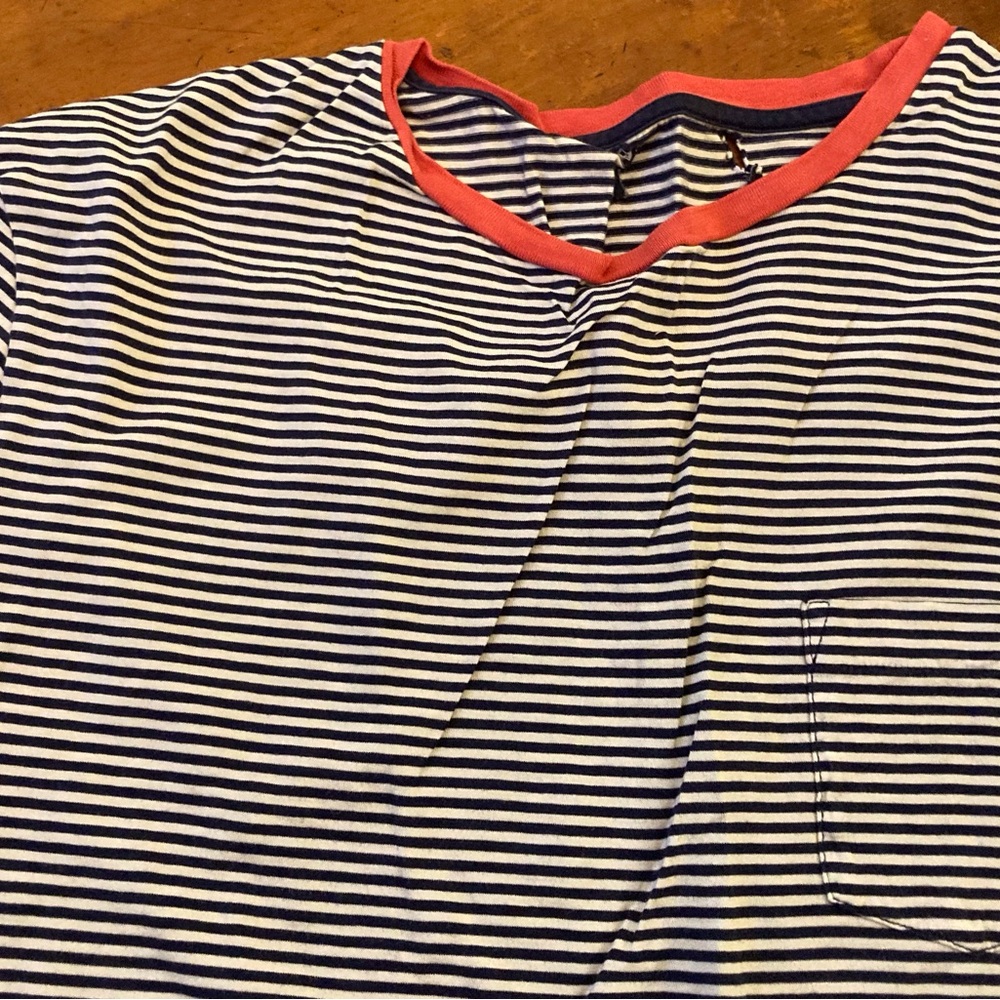 Polo by Ralph Lauren crew neck horizontal stripe long sleeve  cotton tee